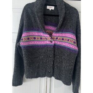 Xirena Waylon Sweater Heather Charcoal Knit Size Small $465